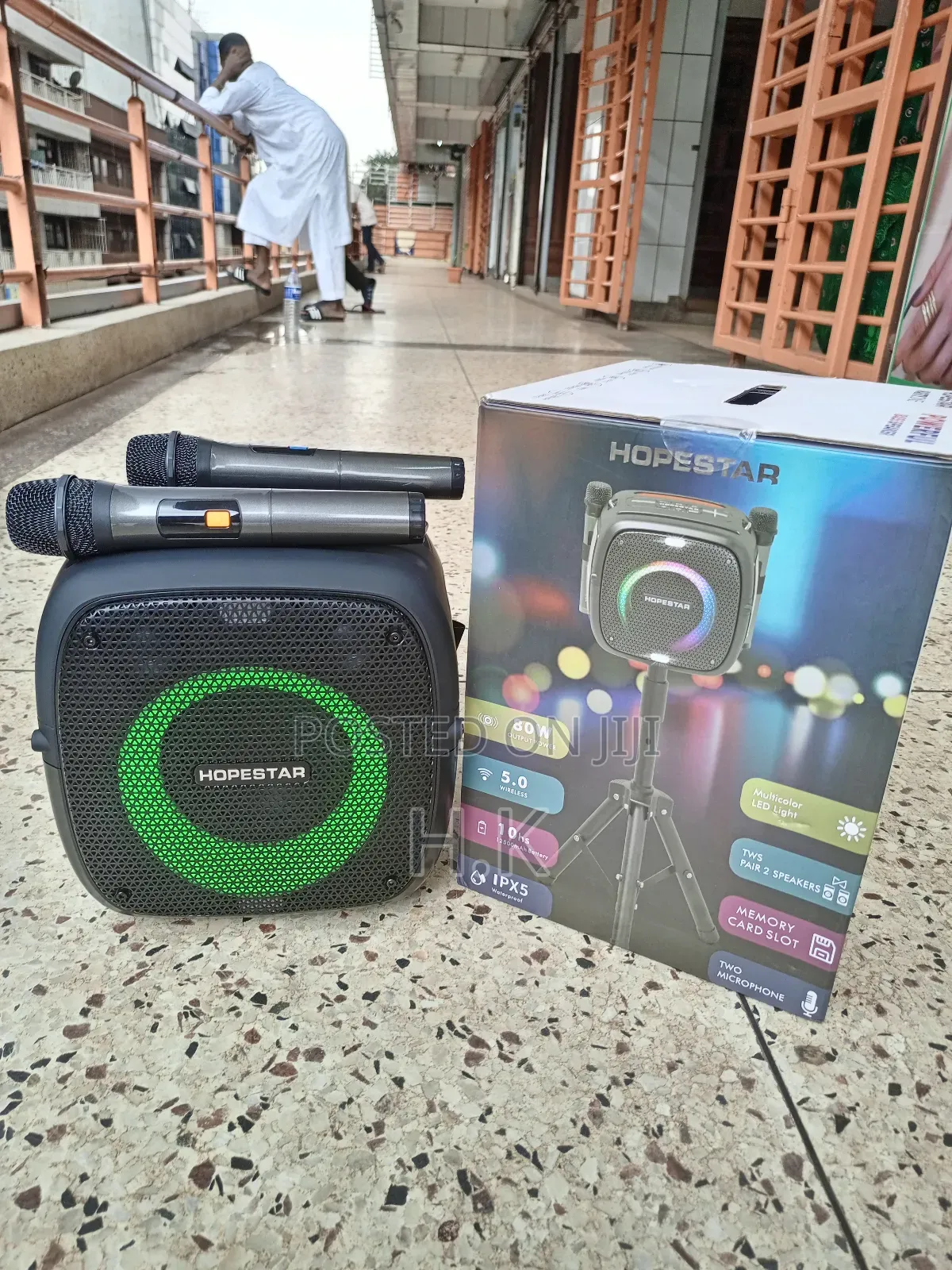 Party One 80w RGB Lighting Wireless Bluetooth Speaker.
