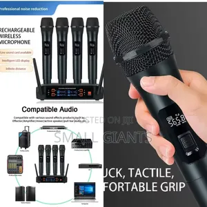 4 Piece Wireless Vocal Microphone Set