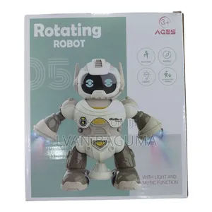 Rotating Robot Toy With Lights Music