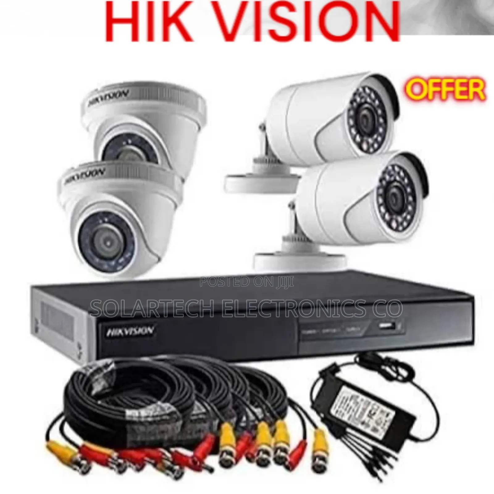 4 Channel Hik Vision CCTV Camera System/ Optitrack Kit