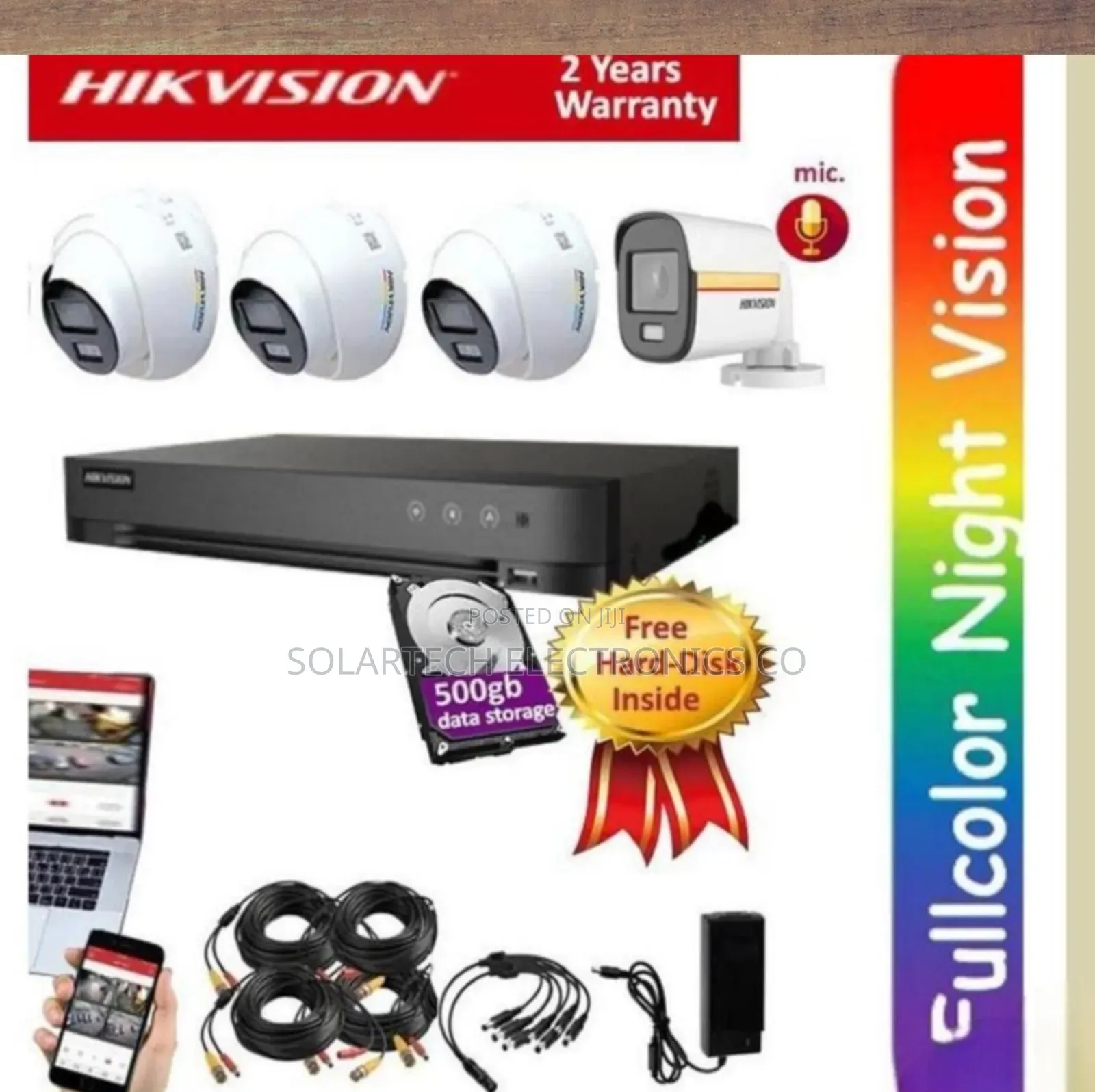 4 Channel Hik Vision CCTV Camera Kit / Vigilant Eye