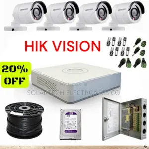 4 Channel Hik Vision CCTV Camera System Kit Hwek