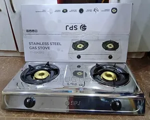 Spj Double Gas Burner / Stove – Silver 1 Year Warranty