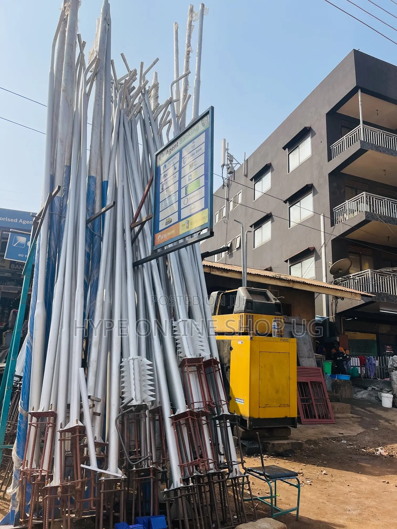 Strong Standing Solar Poles