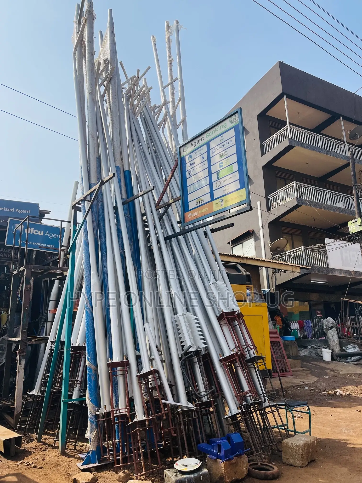 Strong Standing Solar Poles