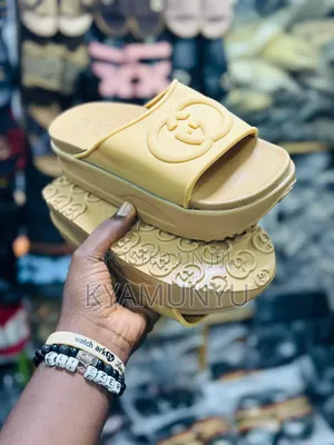 Gucci Miami Rubber Platform Slide Sandals