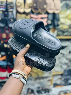 Gucci Miami Rubber Platform Slide Sandals
