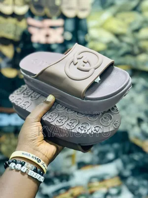 Gucci Miami Rubber Platform Slide Sandals