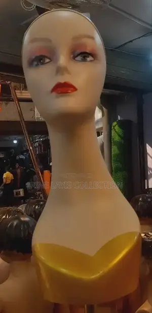 Long Neck Wig Display Dumm5