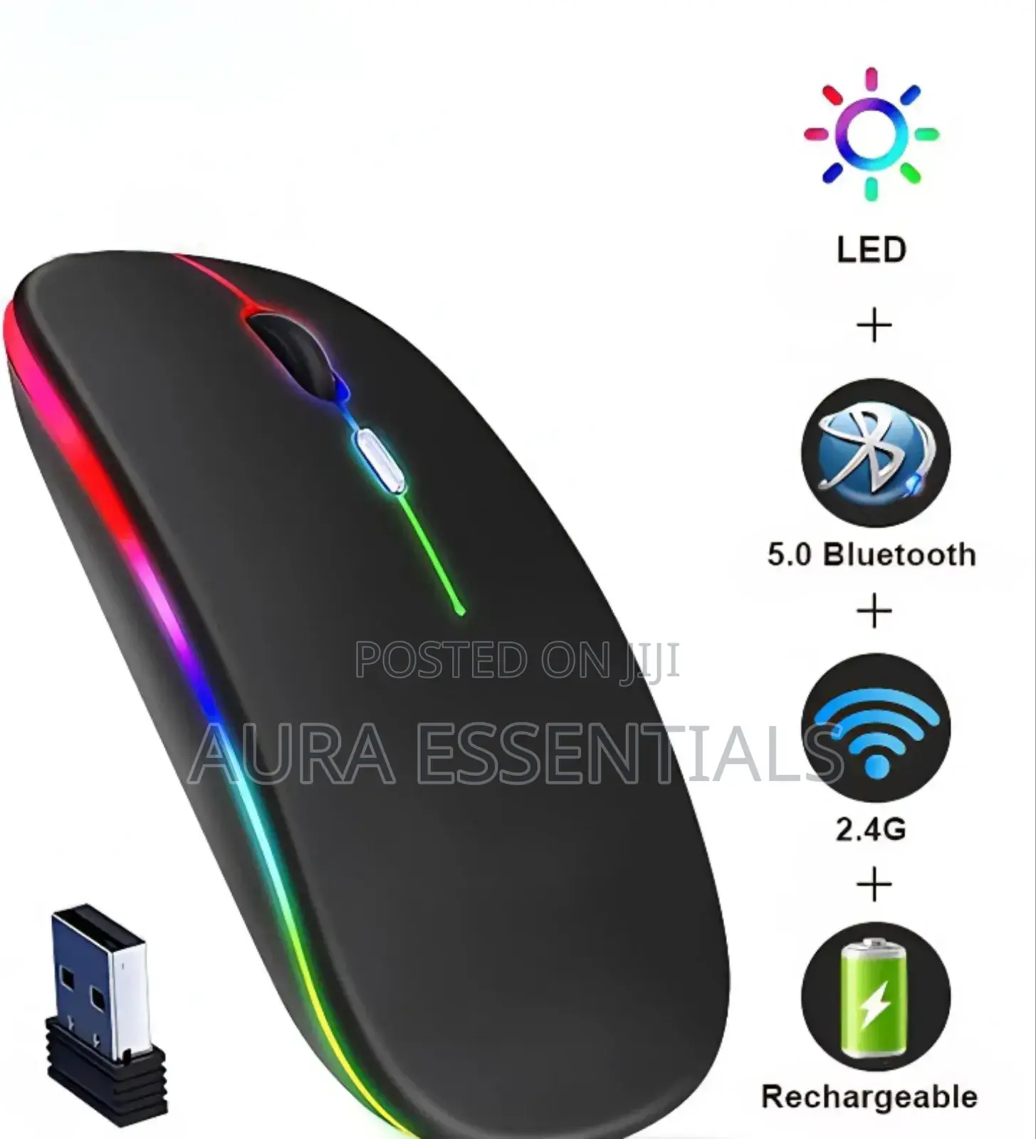 Bluetooth Wireless Slim Silent Click Mouse