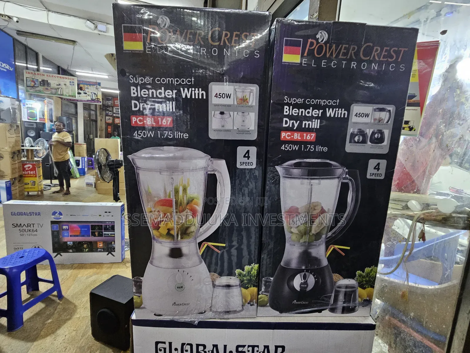 Power Crest 2 in 1 Electric Blender