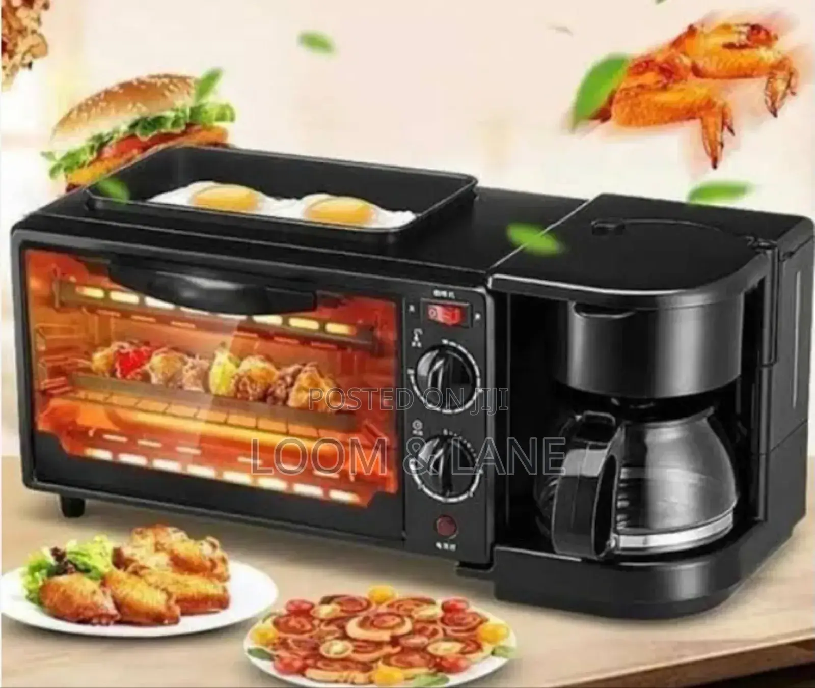 Hoffmans Home Breakfast Machine Maker Coffee , Oven , Grill