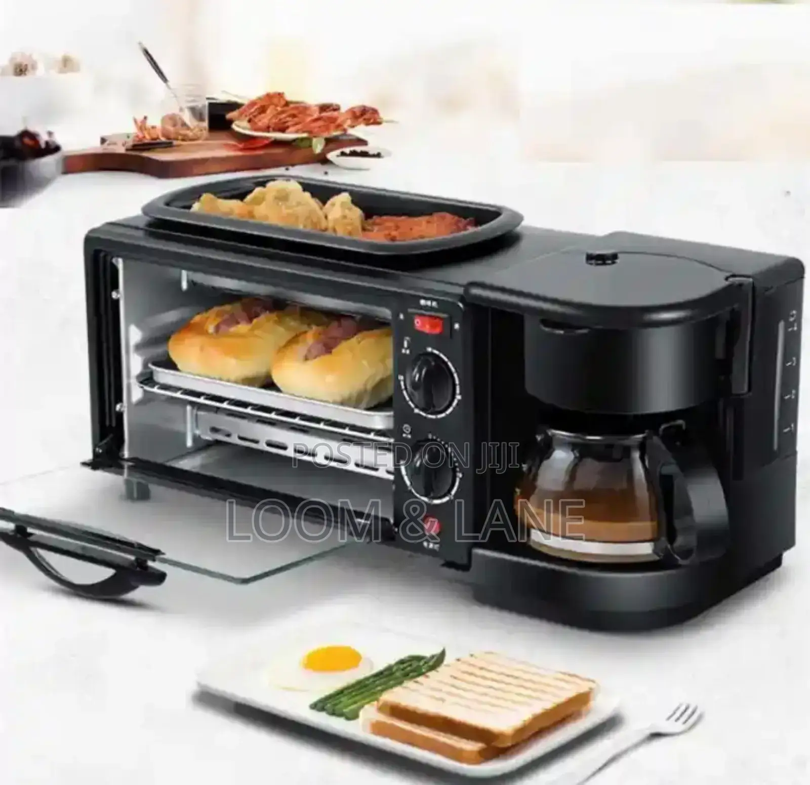 Hoffmans Home Breakfast Machine Maker Coffee , Oven , Grill