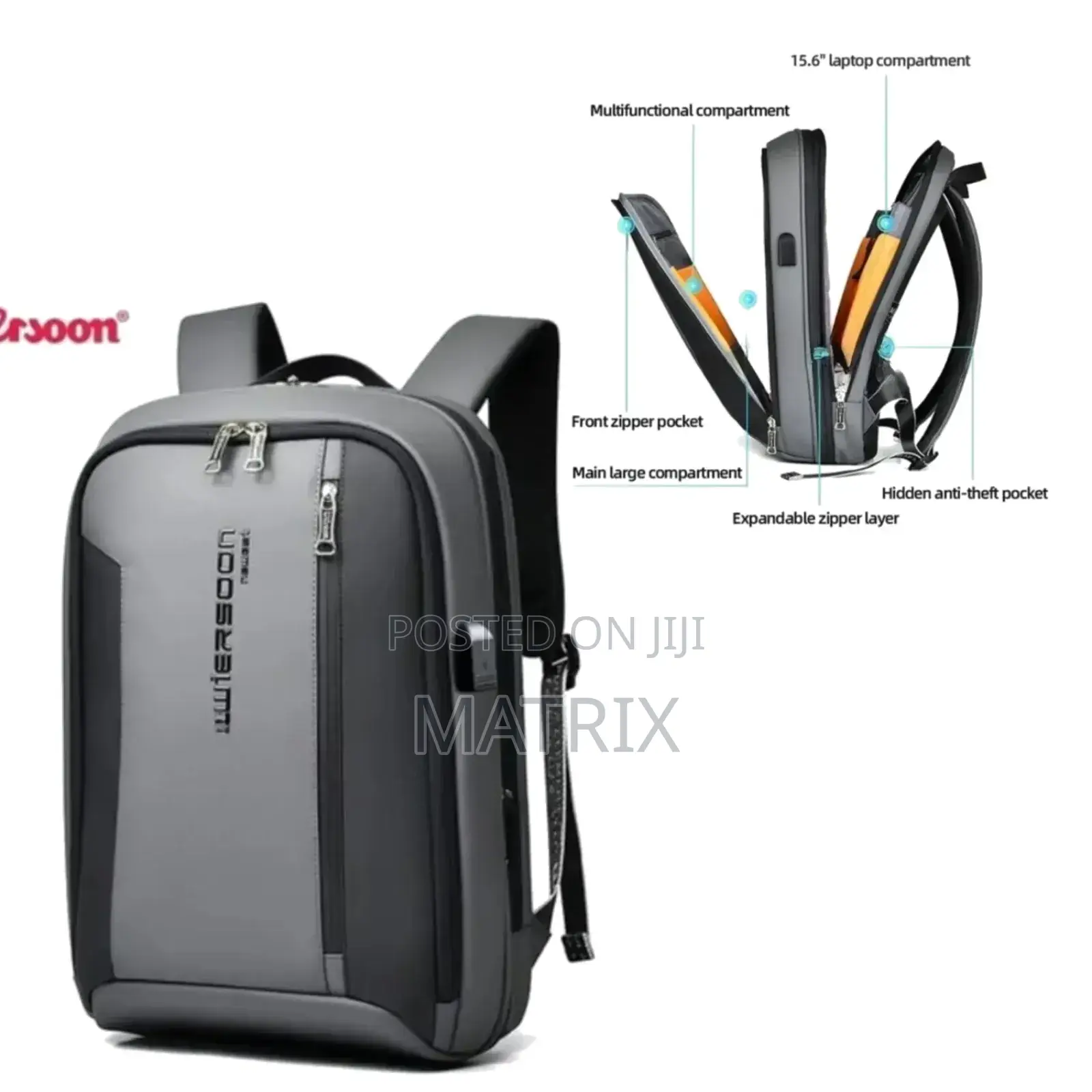Expandable Laptop Backpack Usb Port