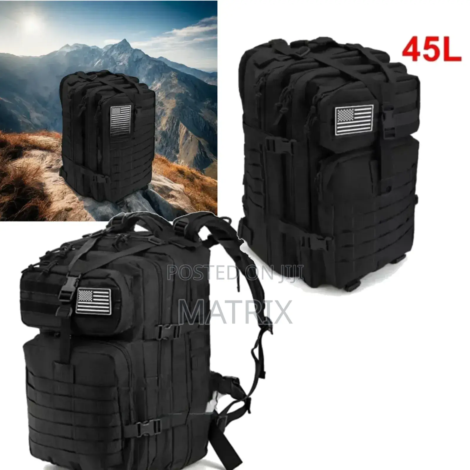 Large Capacity Tactical Backpack Bag
