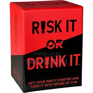 Adult Fun Drinking Game Cards Risk It or Drink It