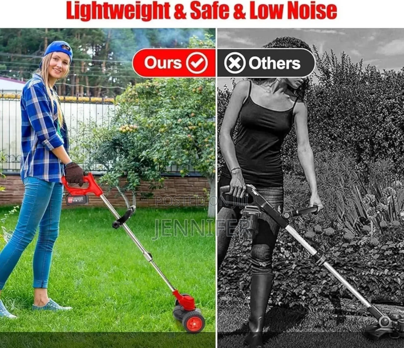 Rechargeable Electric Mobile Grass Cutte