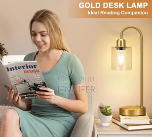 3-Ways Dimmable Gold Table Lamp