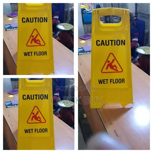Caution Wet Floor Road Sign