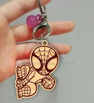 Wooden Disney Characters Keychain