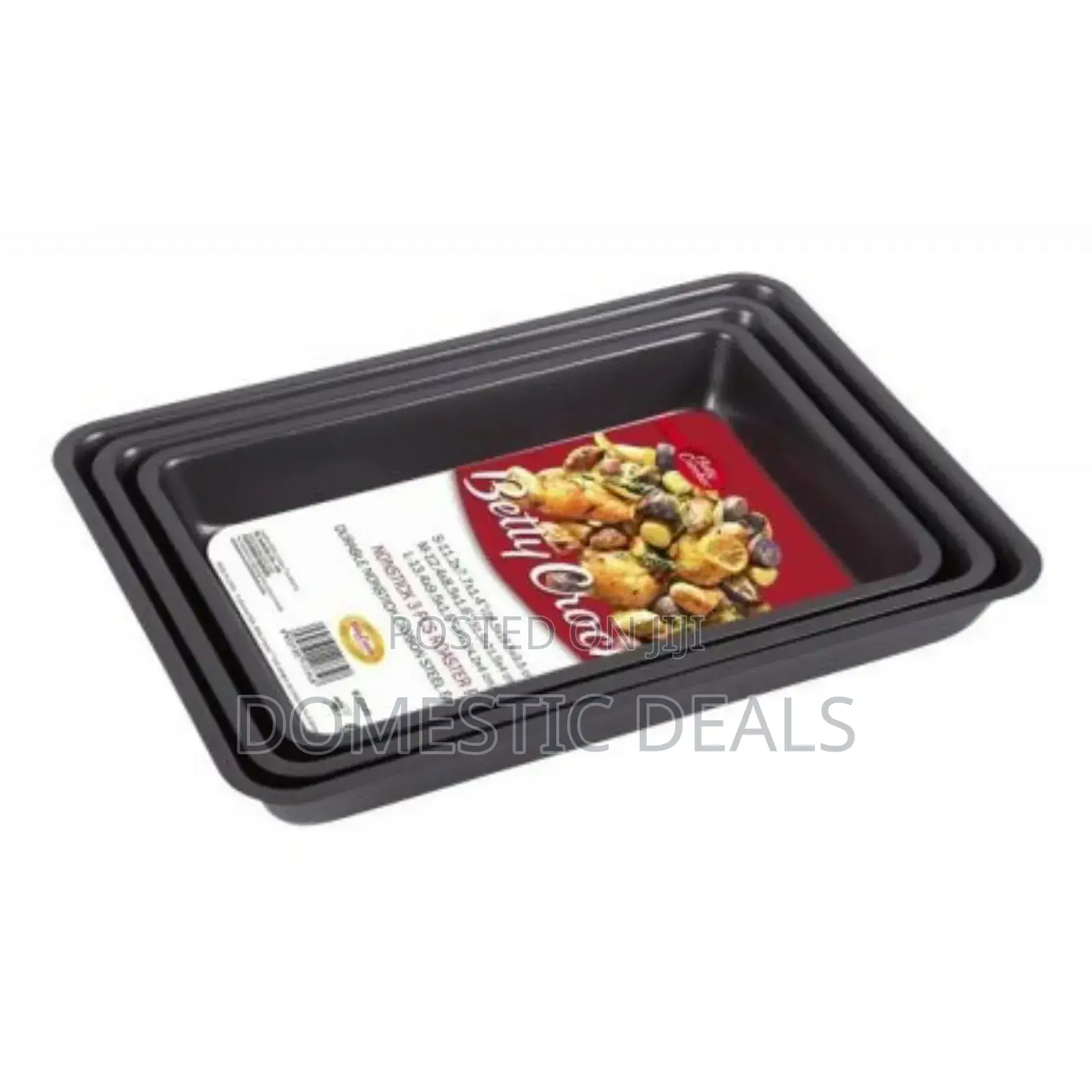 3pcs Nonstick Roaster/Baking Tray Set