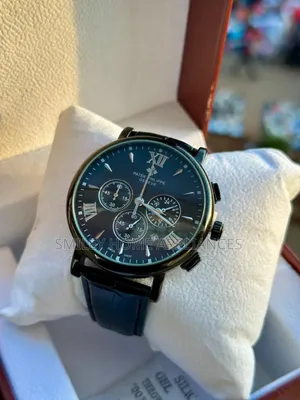 Leather Strapped Men's Patek Philippe Wrist Time Piece