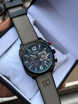 Men's Authentic Curren Men's Wrist Time Piece Leather Straps