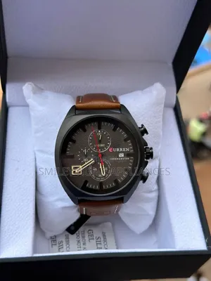 Mens Original Curren Leather Straped Wrist Analog Time Piece