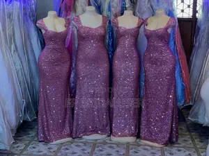 Bridesmaids Dresses for Hire Maroon 6pcs