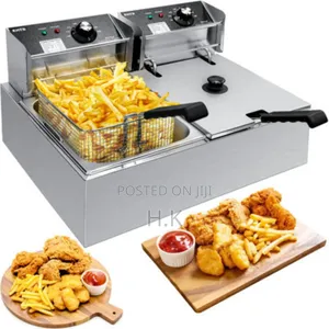 Hoffmans 12l Electric Deep Fryer, Dual Basket Model Hm-88-2.