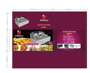 Hoffmans 12l Electric Deep Fryer, Dual Basket Model Hm-88-2.