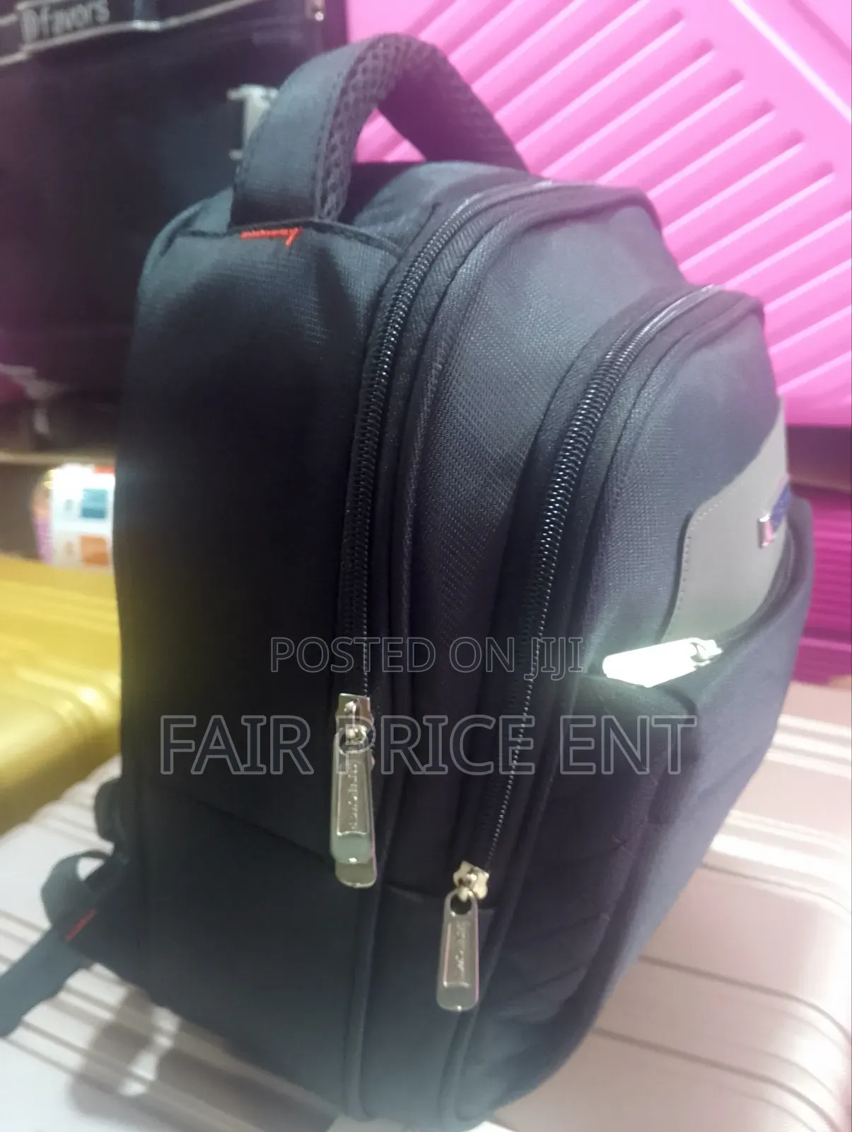 Original Cloth Bag Pack Kids Bag.( Black)