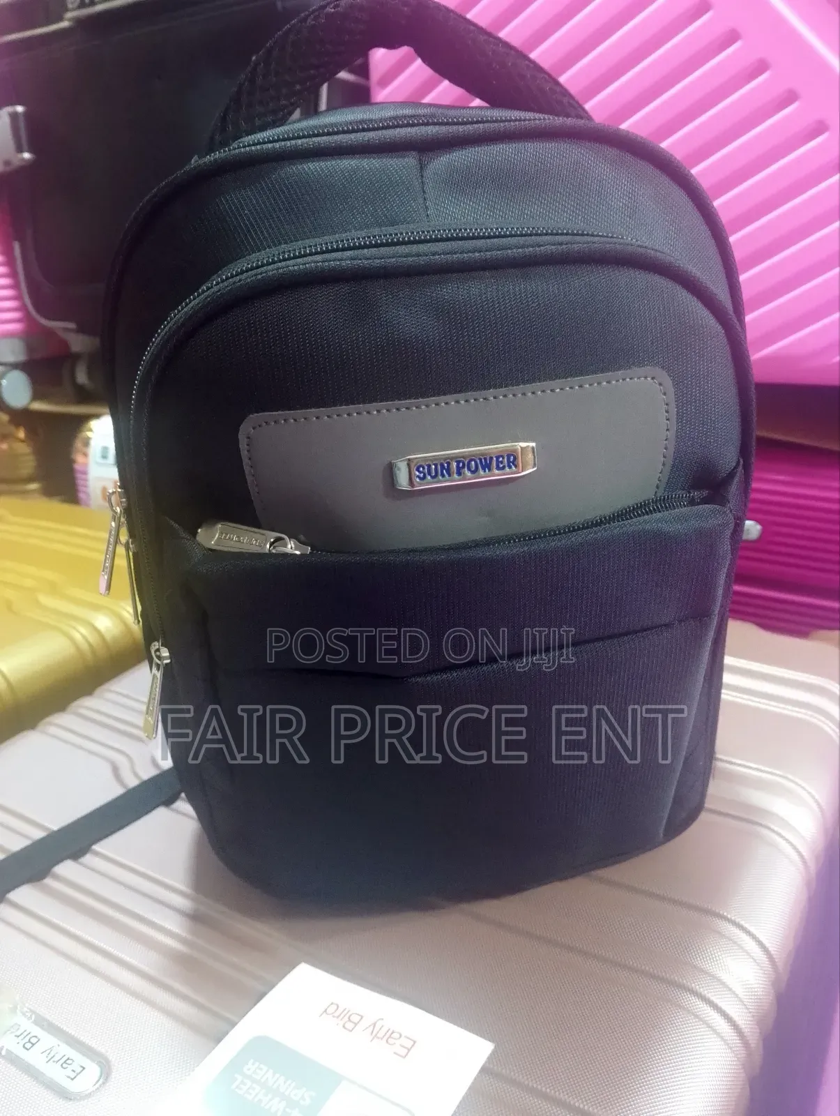 Original Cloth Bag Pack Kids Bag.( Black)