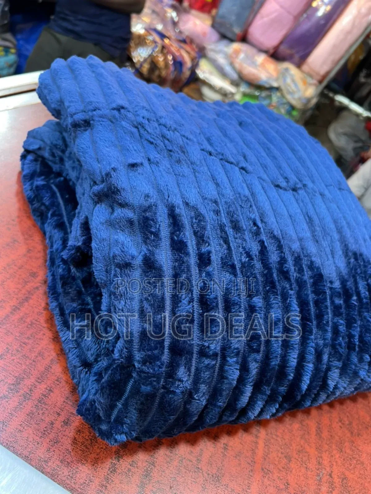 5*6 Double Face Soft Fleece Blanket Fit -  Navy Blue