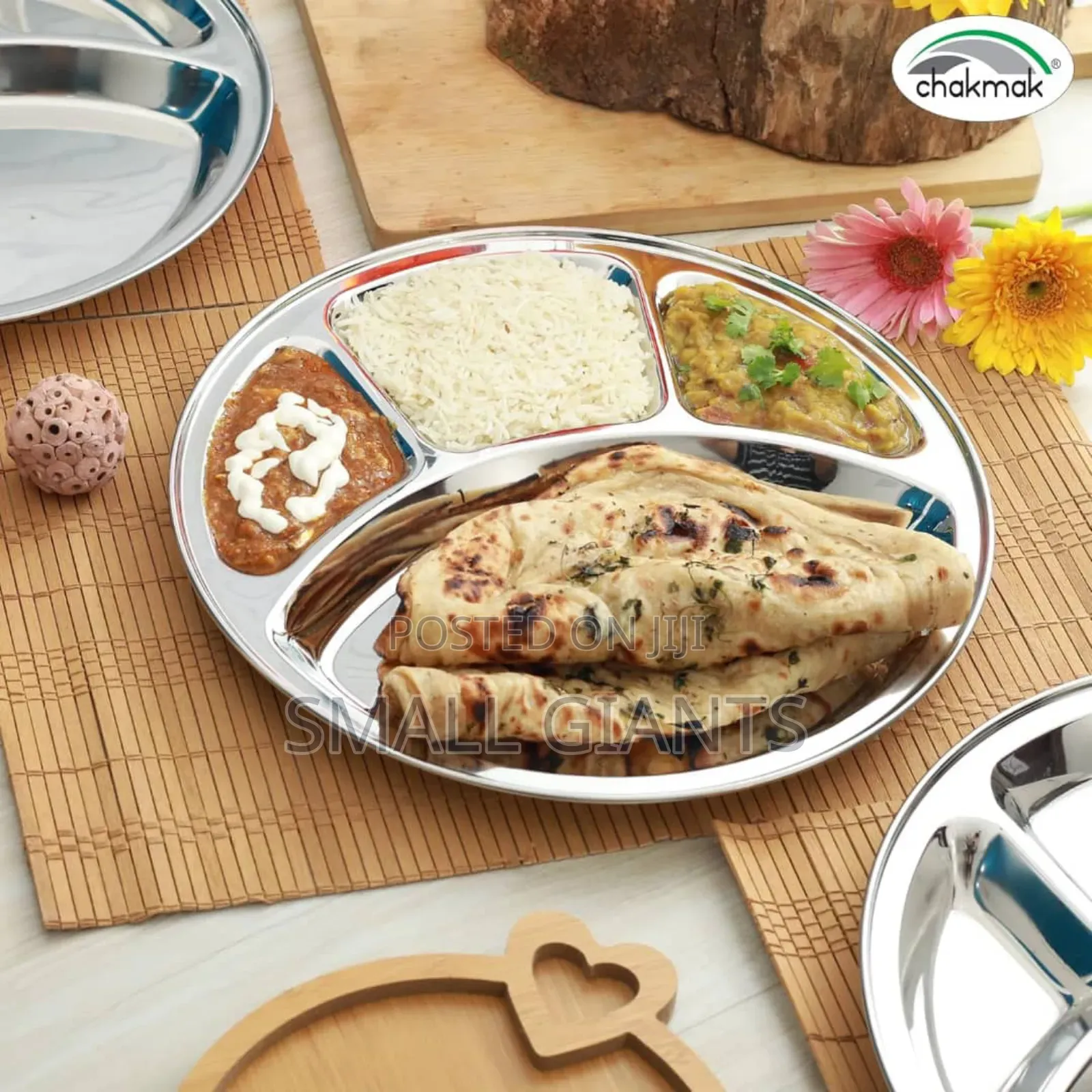 Stainless Steel Round Divided Dinner Plate