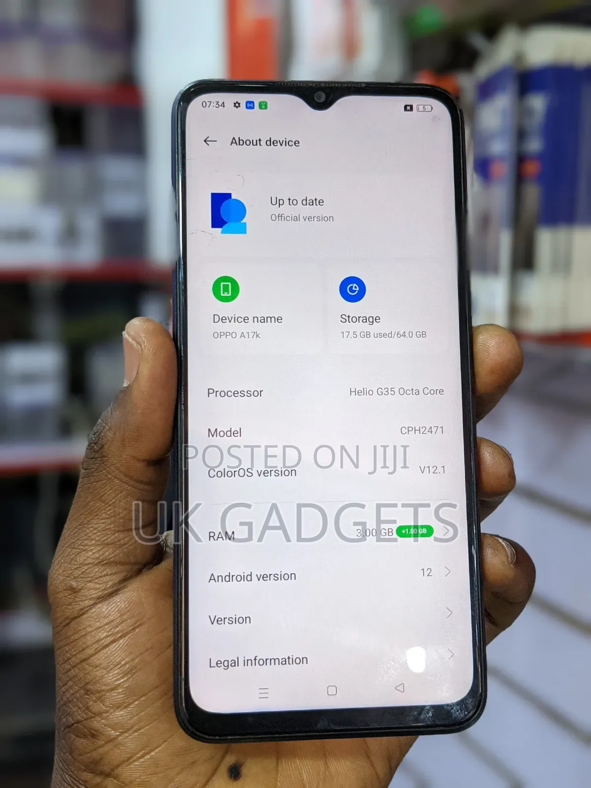 Oppo A17K 64 GB Blue