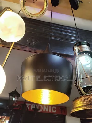 Gold/Black Pendant Lamp Holder