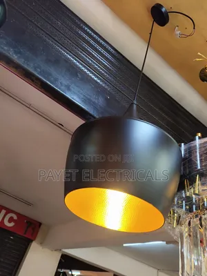 Gold/Black Pendant Lamp Holder
