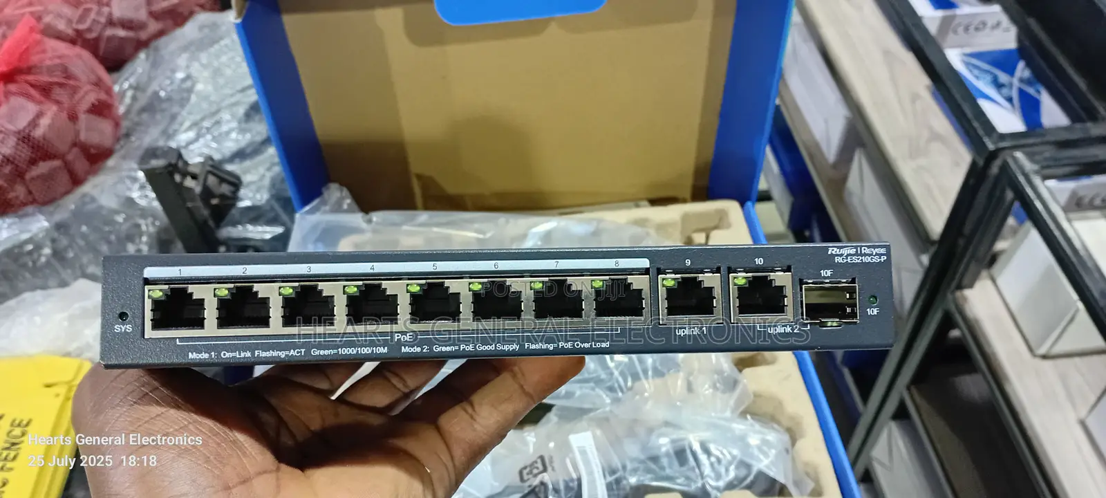 Ruijie 8 Port Gigabit Switch ( Cloud Managed )