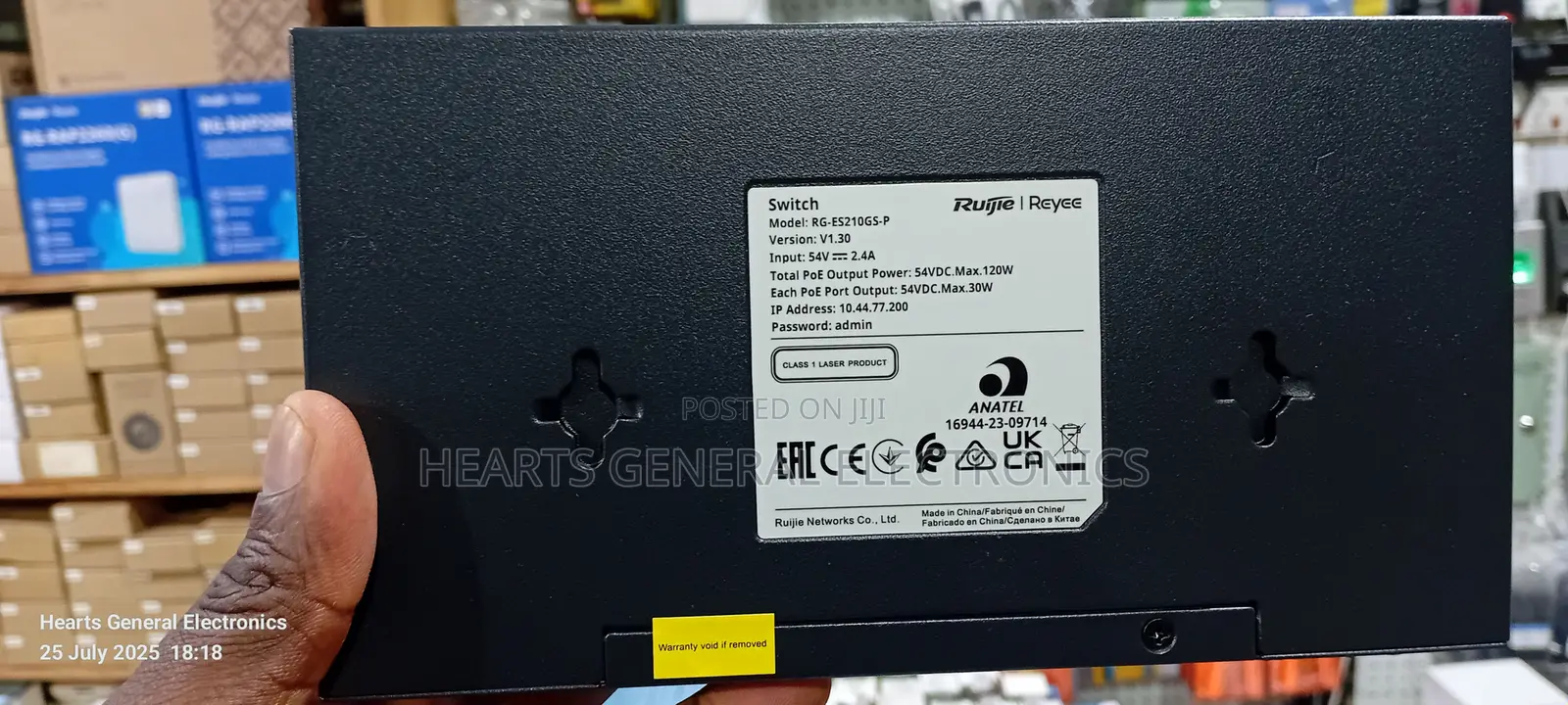 Ruijie 8 Port Gigabit Switch ( Cloud Managed )