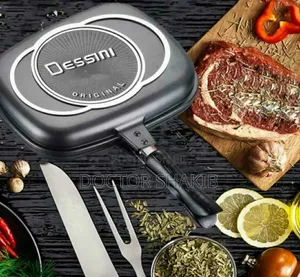 Quality Dessini Aluminum Two-Sided Double Grill Non