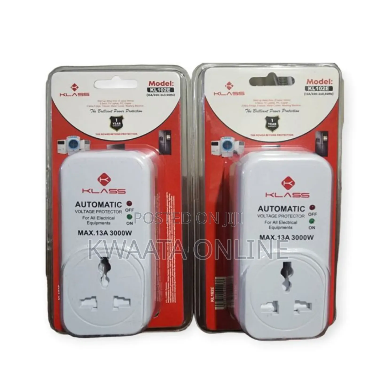 Klass Automatic Voltage Protector - 13a, 3000w -universal