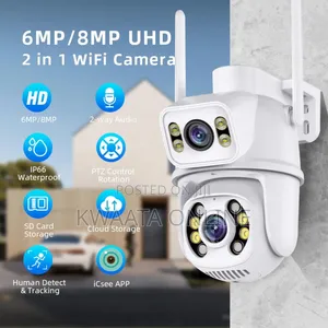 6mp Dual Lens PTZ Ip Wireless Wifi Smart Camera