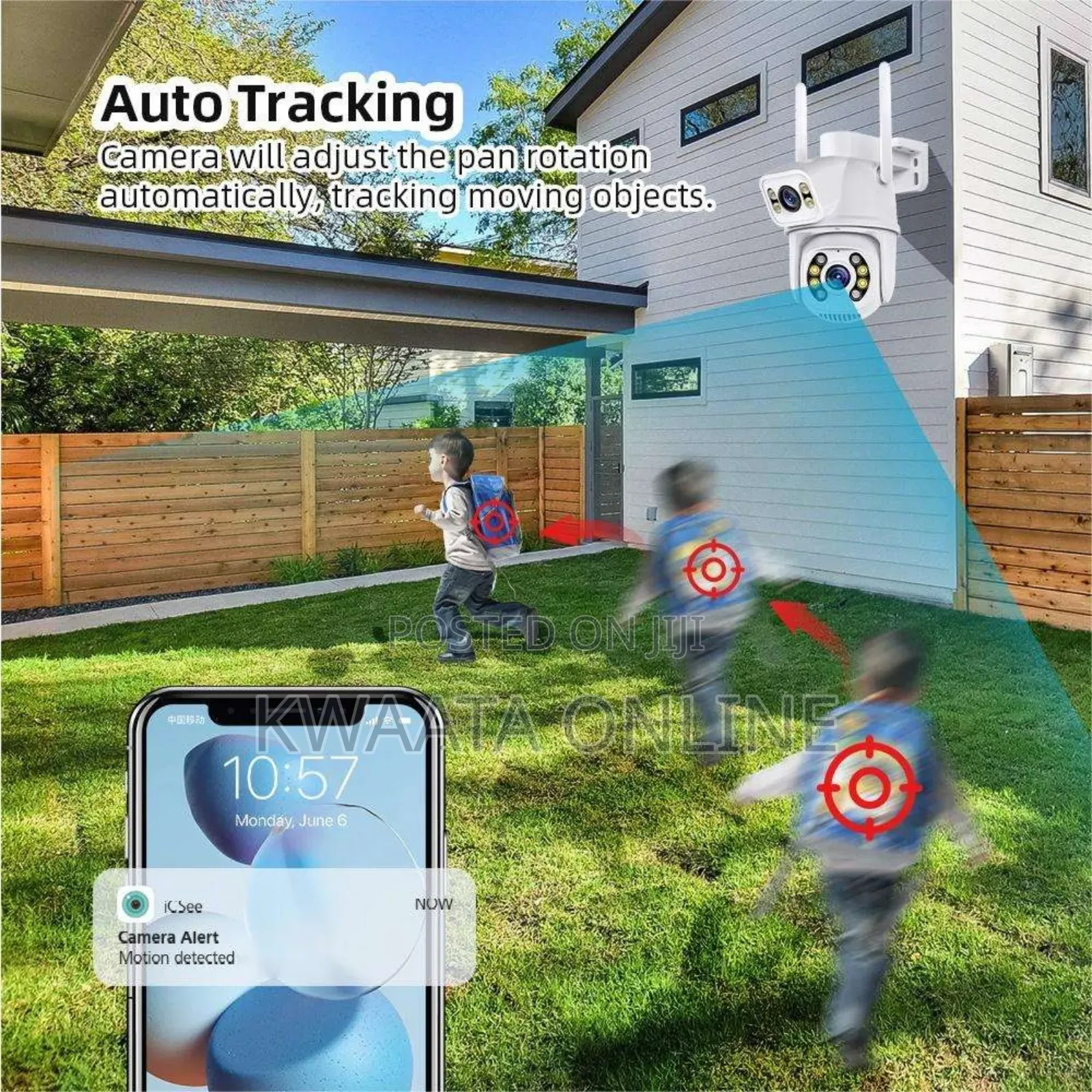 6mp Dual Lens PTZ Ip Wireless Wifi Smart Camera