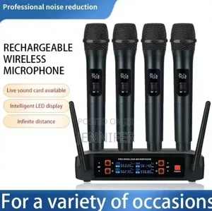 4 Piece Wireless Vocal Microphone Set