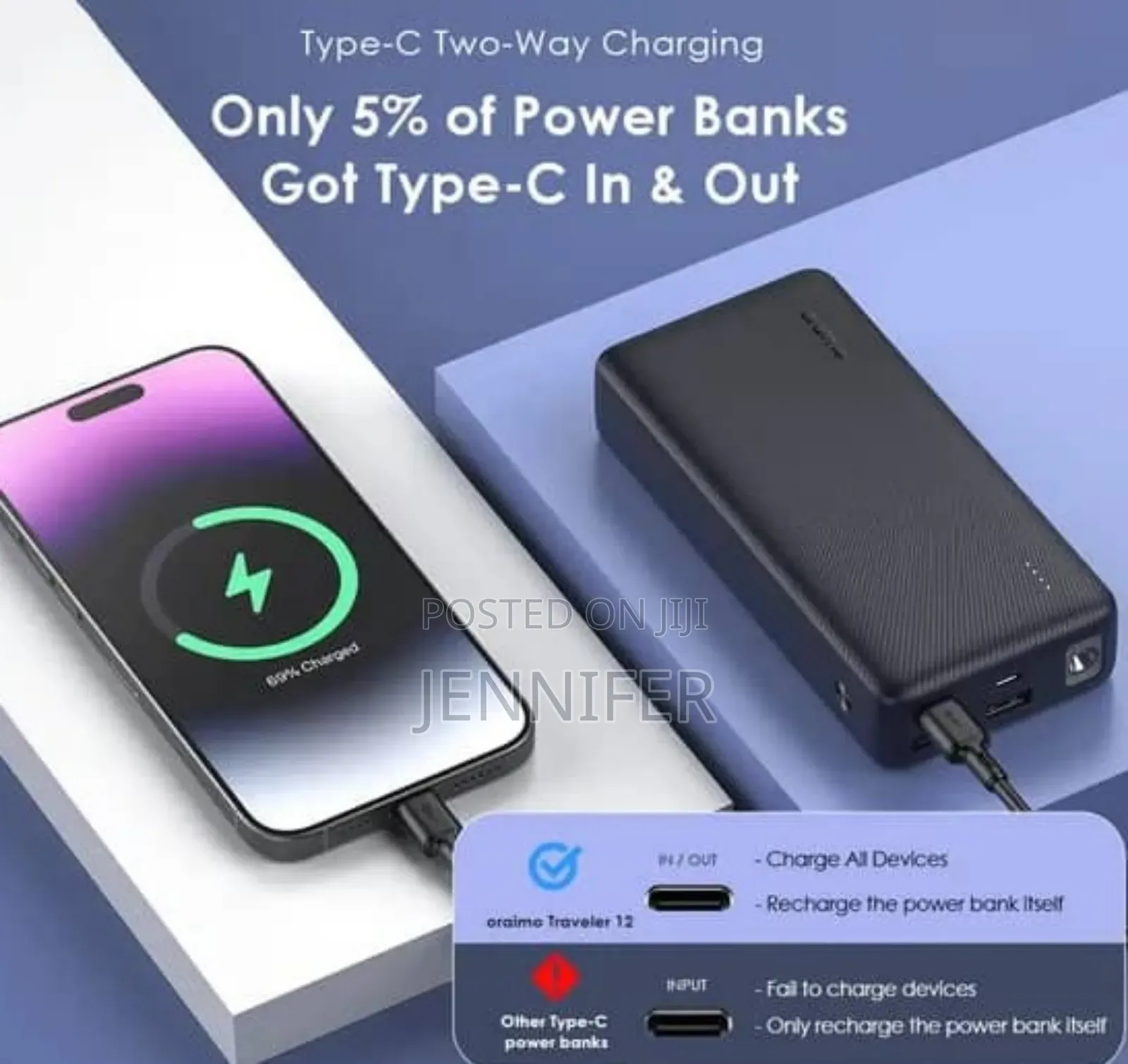 Oraimo Traveler 12 20000mah 12w Power Bank