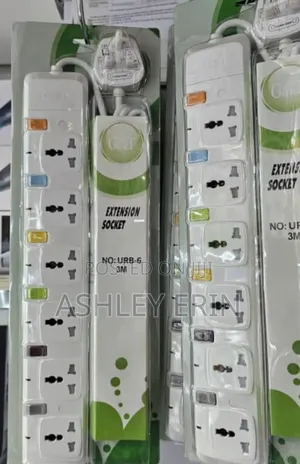 G T Extension Socket, Model Urb-6, With a 3-Meter Cable
