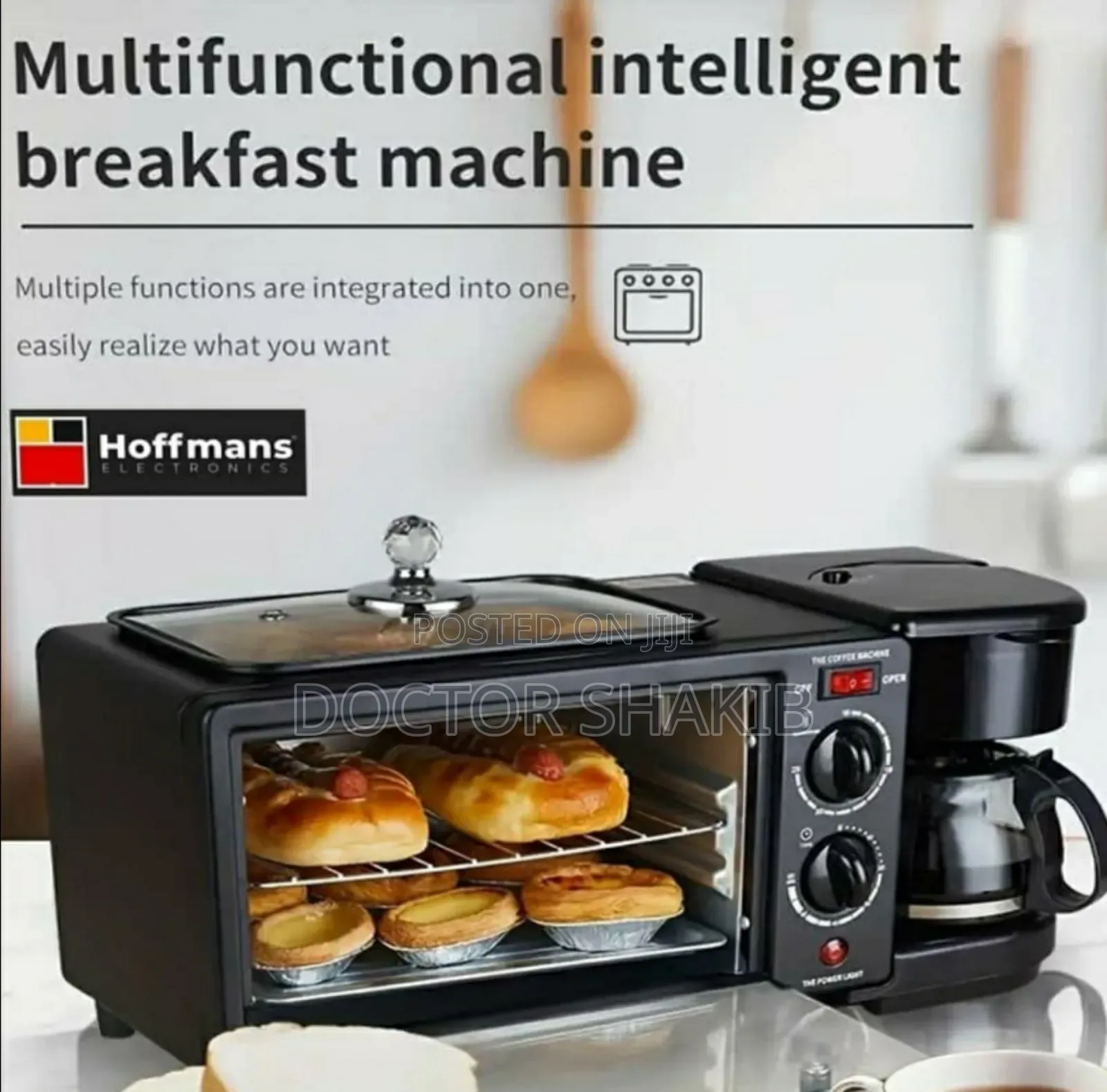 New Hoffmans Home Breakfast Machine Maker Coffee,Oven Grill