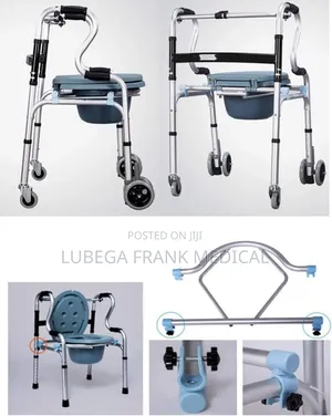 Walking Frame With Potty and With Wheels Adjustable