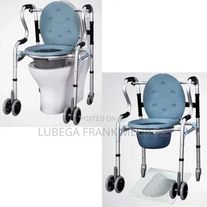Walking Frame With Potty and With Wheels Adjustable